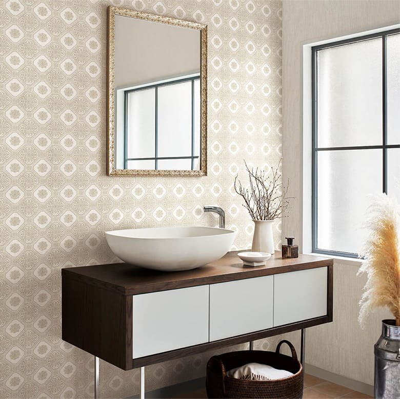 【壁紙 のり付き】 壁紙の上から貼れる壁紙 BA-7405