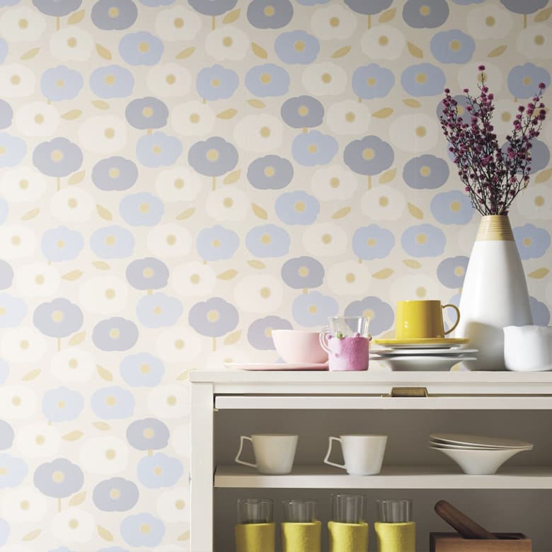 【壁紙 のり付き】 壁紙の上から貼れる壁紙 ボタニカル TWP-9070