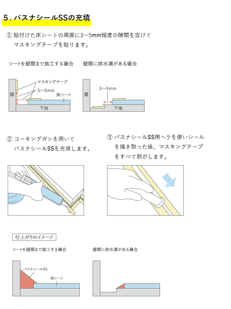 5.バスナシールSSの充填